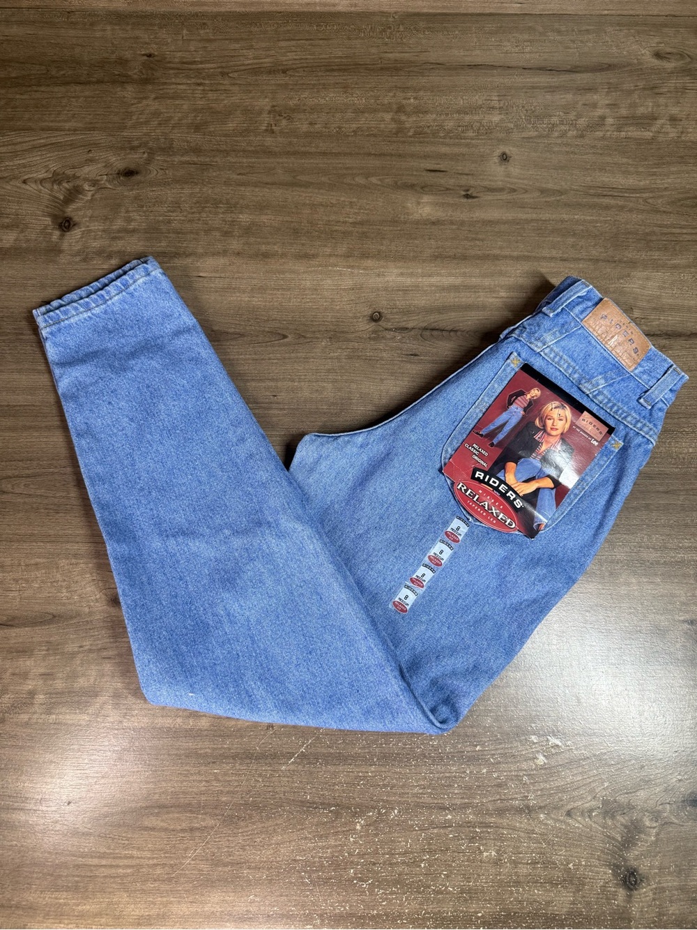 Vintage 90s Riders by Lee Jeans Womens 8 NWT High Rise Relaxed Tapered Mom